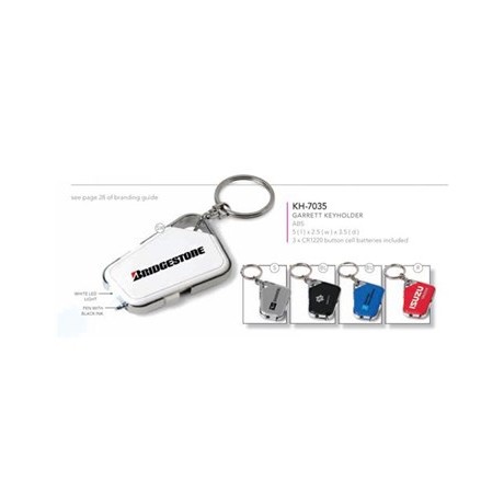 Garrett LED torch and pen keyring