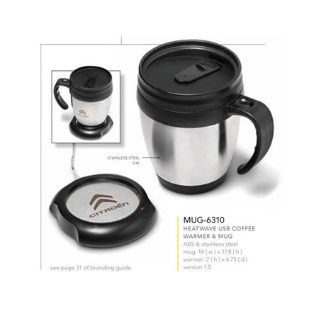 Heatwave USB Coffee Warmer & Mug