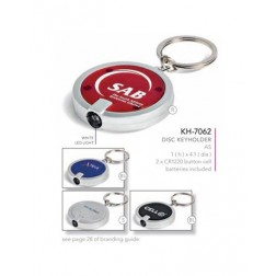 Disc LED Torch Keyring